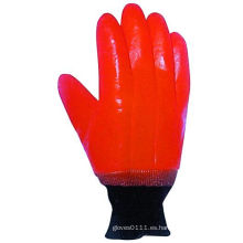 Revestimiento de espuma de acabado suave PVC Winter Work Glove-5124